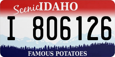 ID license plate I806126