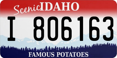 ID license plate I806163