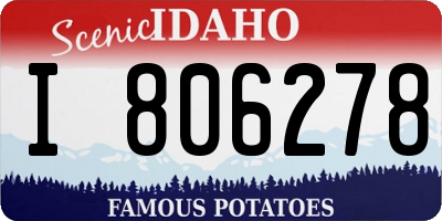 ID license plate I806278