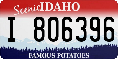 ID license plate I806396