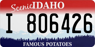 ID license plate I806426