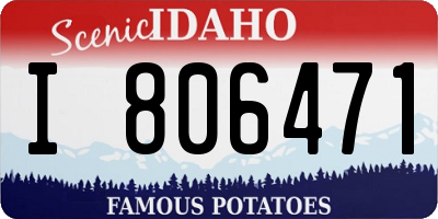 ID license plate I806471