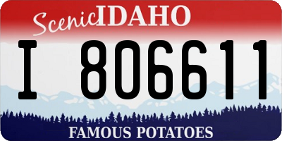ID license plate I806611