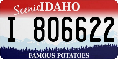 ID license plate I806622