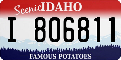 ID license plate I806811