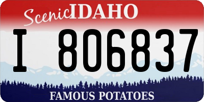 ID license plate I806837