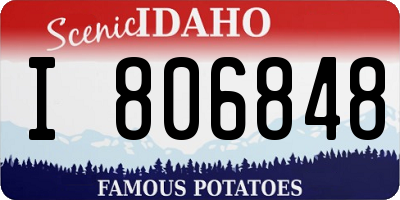 ID license plate I806848