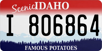 ID license plate I806864