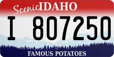 ID license plate I807250