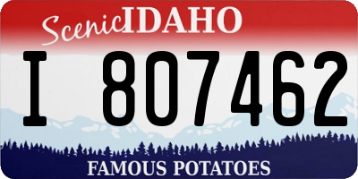 ID license plate I807462