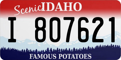 ID license plate I807621