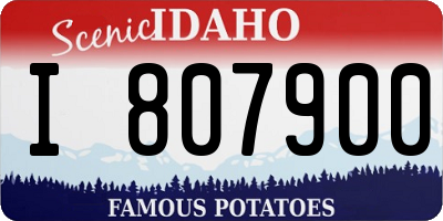 ID license plate I807900