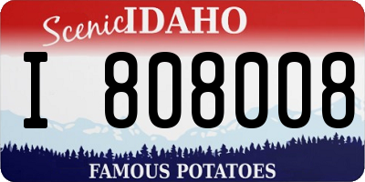 ID license plate I808008