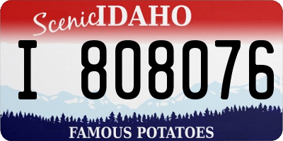 ID license plate I808076