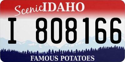ID license plate I808166