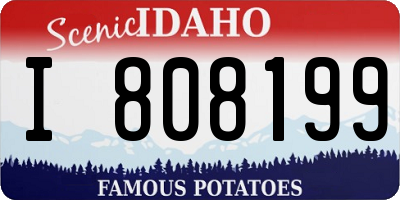 ID license plate I808199
