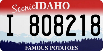ID license plate I808218
