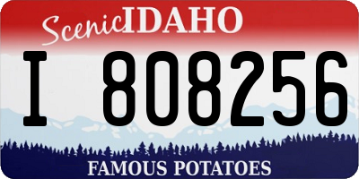 ID license plate I808256