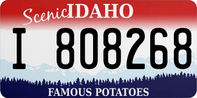 ID license plate I808268