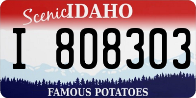 ID license plate I808303