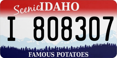 ID license plate I808307