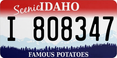 ID license plate I808347