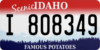 ID license plate I808349
