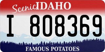 ID license plate I808369