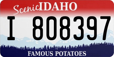ID license plate I808397