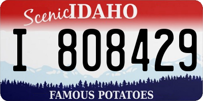 ID license plate I808429