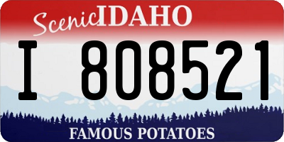 ID license plate I808521