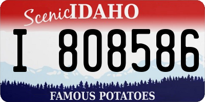 ID license plate I808586
