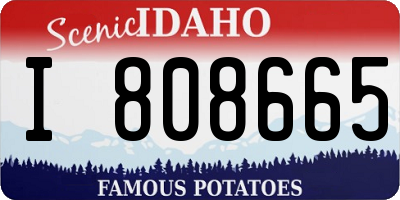 ID license plate I808665