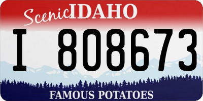 ID license plate I808673