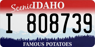 ID license plate I808739