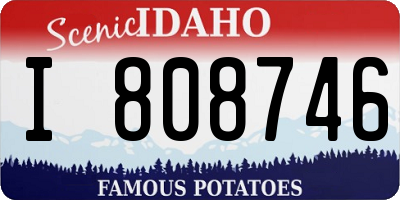 ID license plate I808746