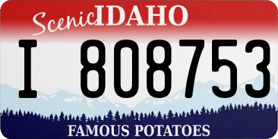 ID license plate I808753
