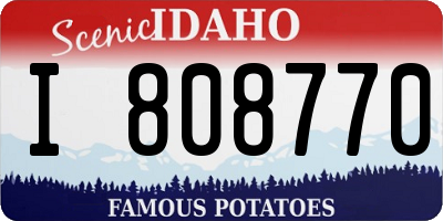 ID license plate I808770