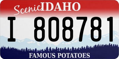 ID license plate I808781