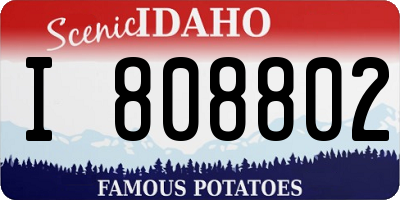 ID license plate I808802
