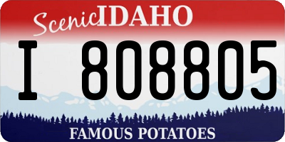 ID license plate I808805