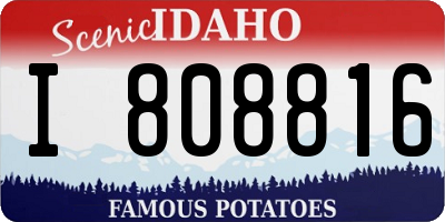 ID license plate I808816