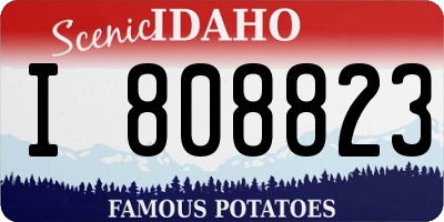 ID license plate I808823