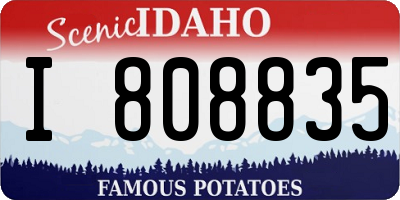 ID license plate I808835
