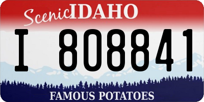 ID license plate I808841