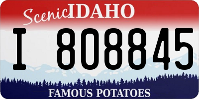 ID license plate I808845