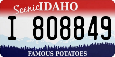 ID license plate I808849