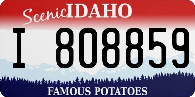 ID license plate I808859