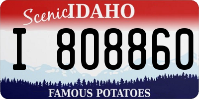 ID license plate I808860