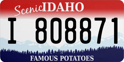 ID license plate I808871